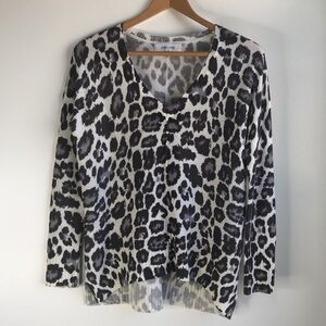 Anthropologie animal print sweater